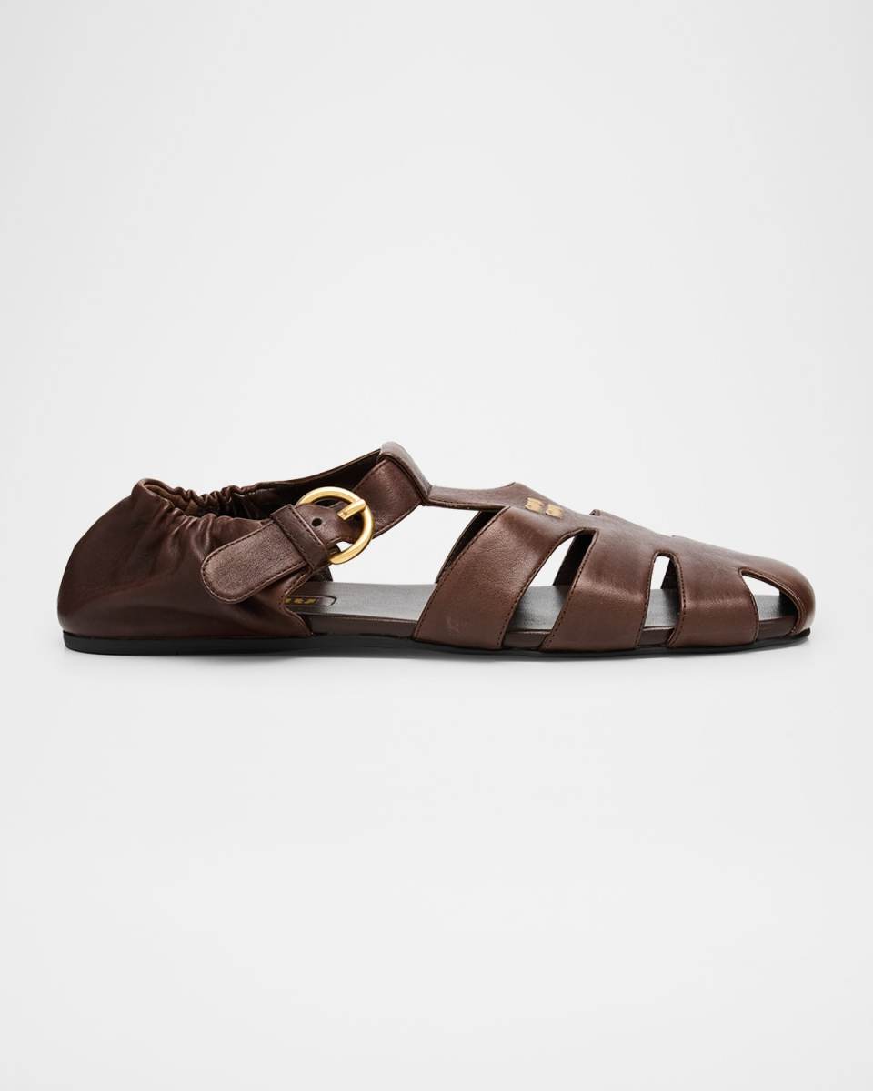 Fisherman Buckle Leather Sandals